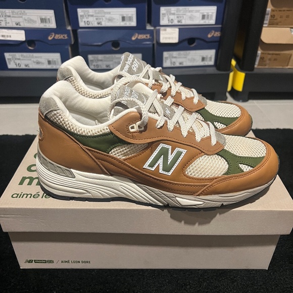 Aime Leon Dore x New Balance 991 Made in England 'Tan' sz 9.5 - Picture 3 of 6